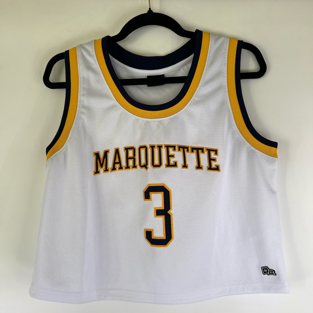 Hype and Vice Marquette University #3 Dwyane Wade Cropped Jersey XL College